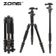 ZOMEI Q666 Portable Professional Tripod&Ball Head Travel for Canon DSLR Camera